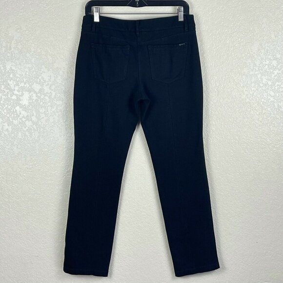 White House Black Market Jeans Womens 6R Slim Low Rise Dark Washed Denim Black - Picture 3 of 9